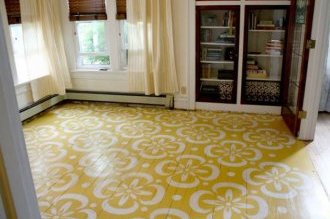 роспись деревянного пола