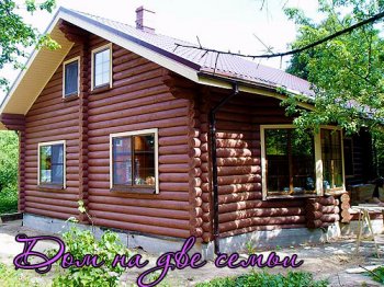 Дом из оцилиндрованного бревна Дом из оцилиндрованного бревна
