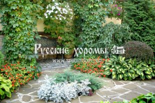 Ландшафт возле деревянного дома - выбор стиля