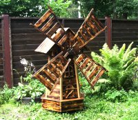 Строим декоративную мельницу для сада своими силами: пошаговый мастер-класс