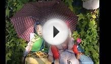 Садовые фигурки или поделки из старых вещей